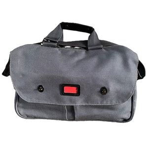 Andiamo Valoroso Weekender Bag Luggage Made In USA Gray Balistic Nylon Vintage